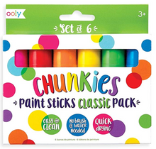 Load image into Gallery viewer, OOLY, Chunkies Paint Sticks, Classic 6 Pack - Set of 6