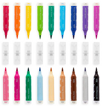 Load image into Gallery viewer, OOLY, Stampables Double Ended Scented Stamp Markers, Pack of 18 Vibrant Colors