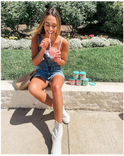 Load image into Gallery viewer, Candy Club Gourmet Gummy Peach Hearts, 7oz Jar