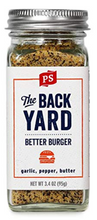 Load image into Gallery viewer, PS Seasoning The Back Yard Better Burger Seasoning 3.4 Oz. Jar
