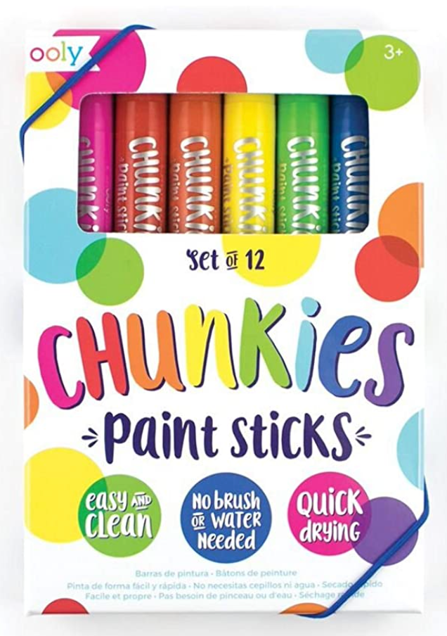 OOLY, Giftable Chunkies Paint Sticks, Set of 12