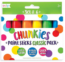 Load image into Gallery viewer, OOLY, Chunkies Paint Sticks, Classic 6 Pack - Set of 6
