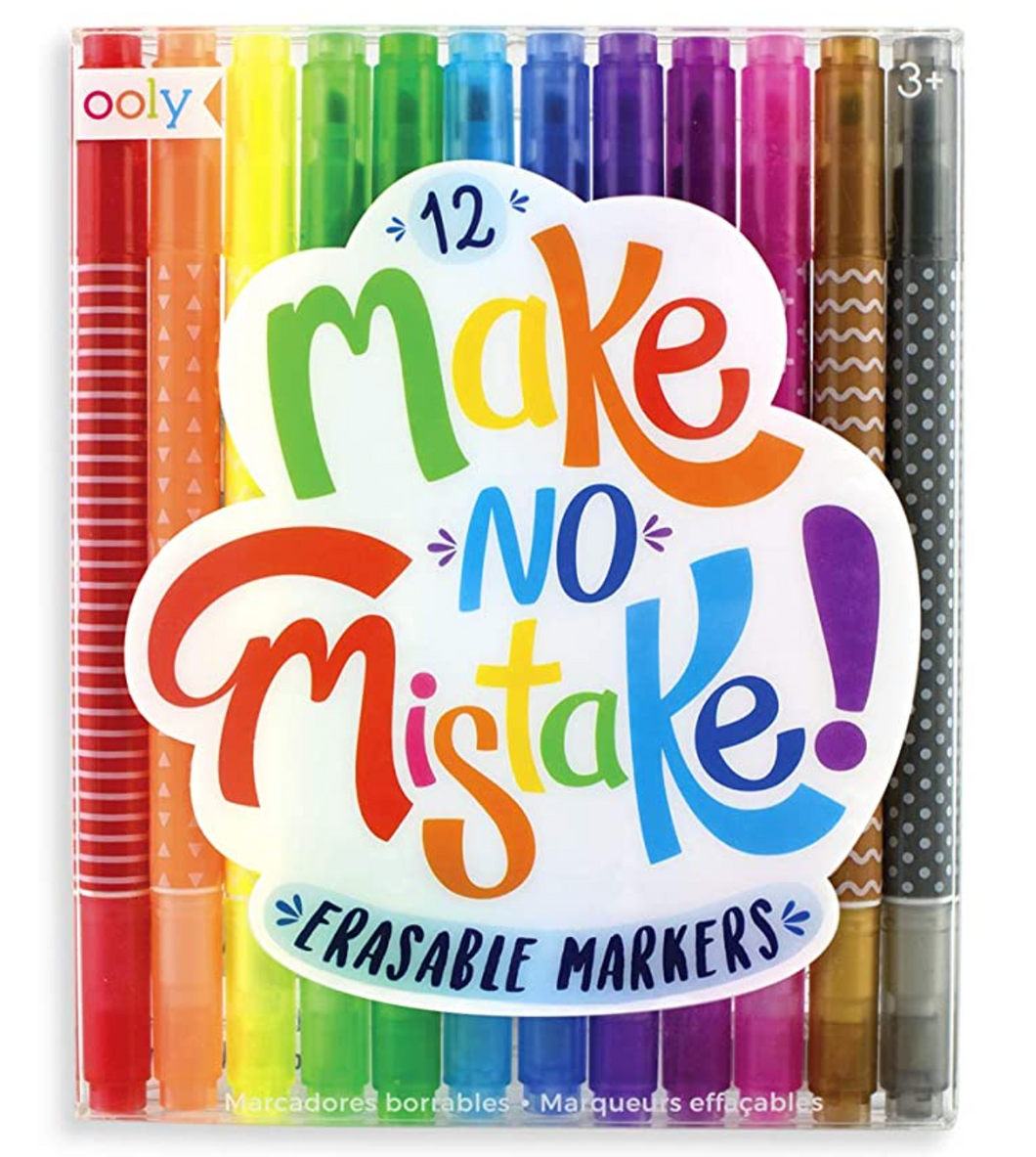 OOLY Make No Mistake Erasable Markers, Set of 12