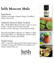 Load image into Gallery viewer, Lush Wine Mix - Organic Mix for Wine Slushies &amp; Simple Syrup Cocktails (Moscow Mule, 1-Pack)
