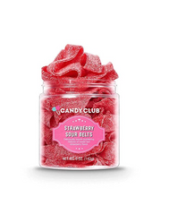 Load image into Gallery viewer, Candy Club, Strawberry Sour Belts, Fruit Gummy Candies - 9oz
